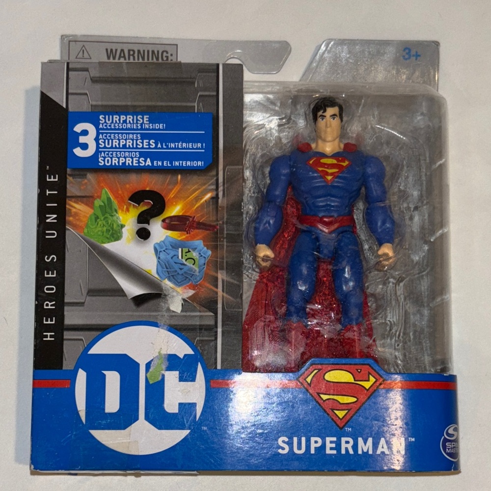 DC Superman Action Figure - Blue and Red NWT
